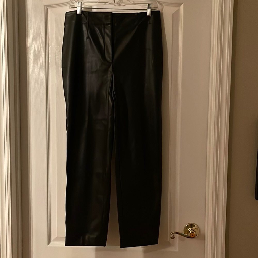 Ann Taylor Faux leather pants size 6
